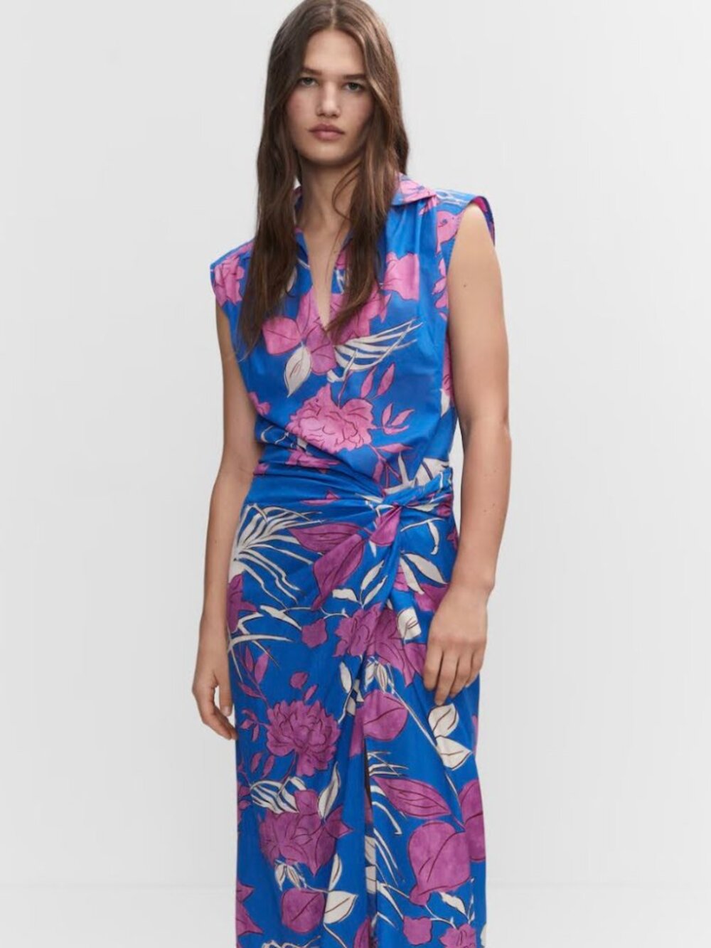 Mango SLEEVELESS PRINTED SHIRT